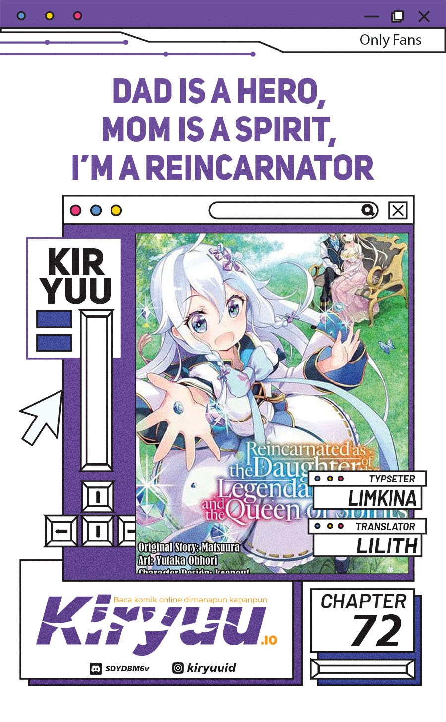 Chichi wa Eiyuu, Haha wa Seirei, Musume no Watashi wa Tenseisha (Dad Is A Hero, Mom Is A Spirit, I’m A Reincarnator) Chapter 72 Gambar 1