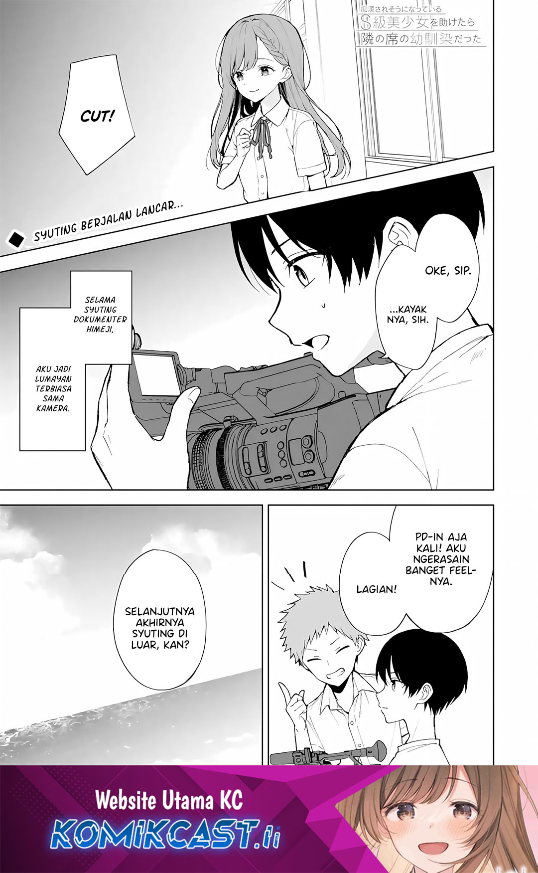 Chikan Saresou ni Natteiru S-kyuu Bishoujo wo Tasuketara Tonari no Seki no Osanajimi datta Chapter 79 Gambar 2