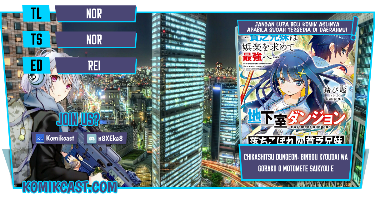 Chikashitsu Dungeon: Binbou Kyoudai wa Goraku o Motomete Saikyou e Chapter 07 Gambar 1