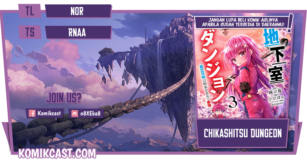 Chikashitsu Dungeon: Binbou Kyoudai wa Goraku o Motomete Saikyou e Chapter 09 Gambar 1