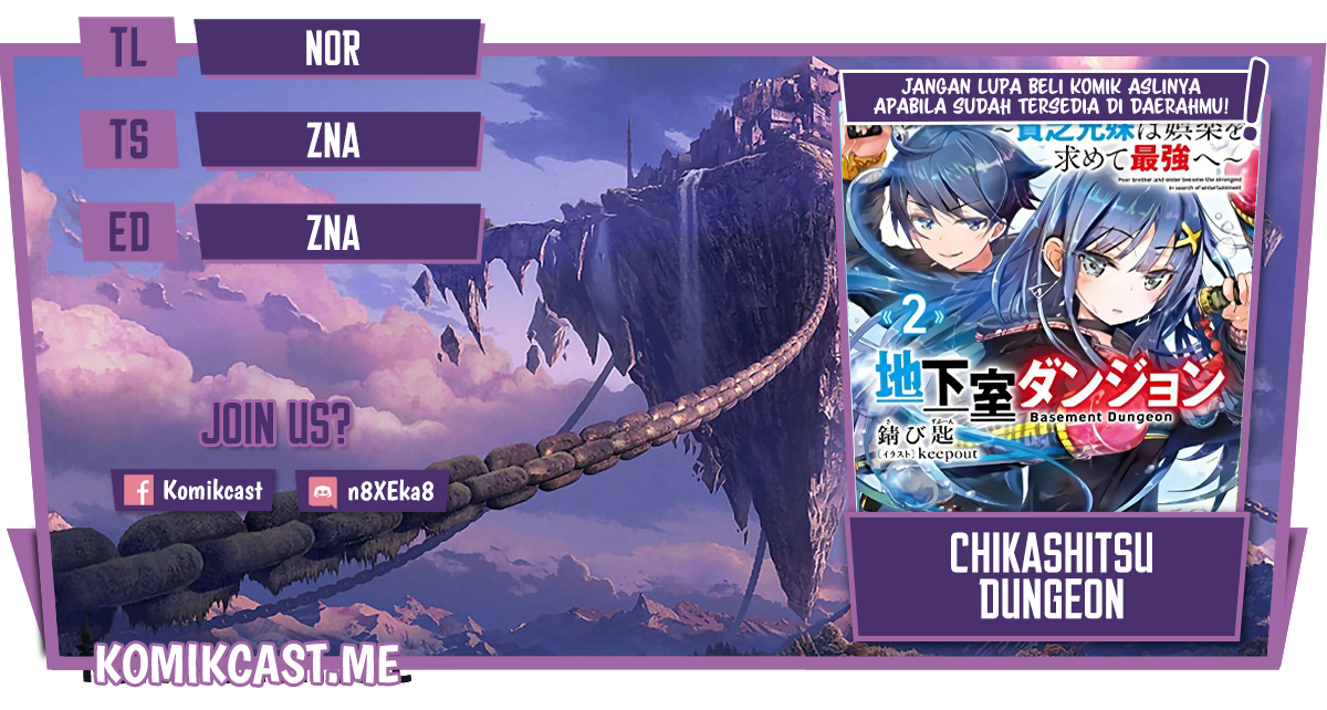 Chikashitsu Dungeon: Binbou Kyoudai wa Goraku o Motomete Saikyou e Chapter 18 Gambar 1
