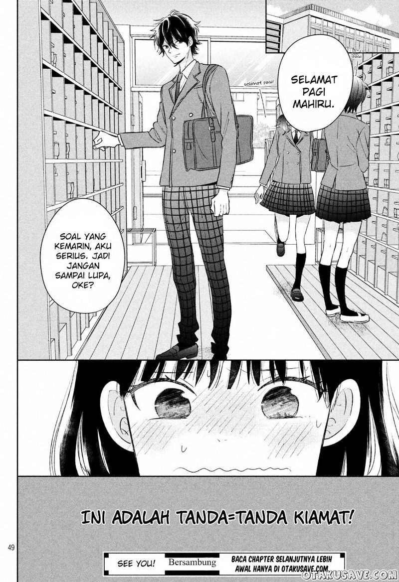 Chikyuu no Owari wa Koi no Hajimari Chapter 01 Gambar 48