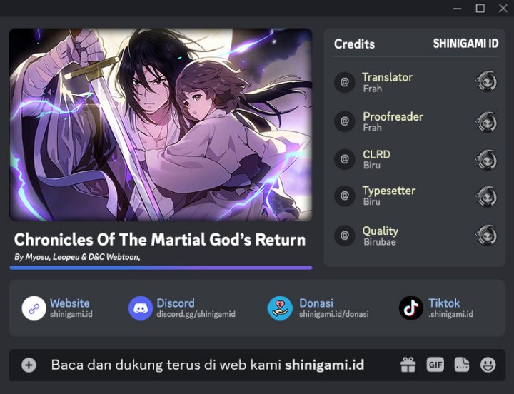 Chronicles Of The Martial God’s Return Chapter 63 Gambar 1
