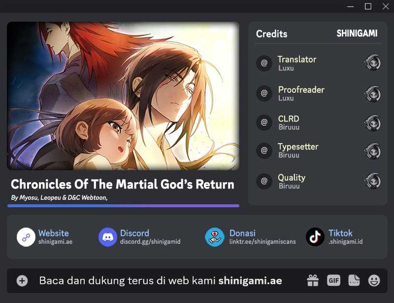 Chronicles Of The Martial God’s Return Chapter 123 Gambar 1