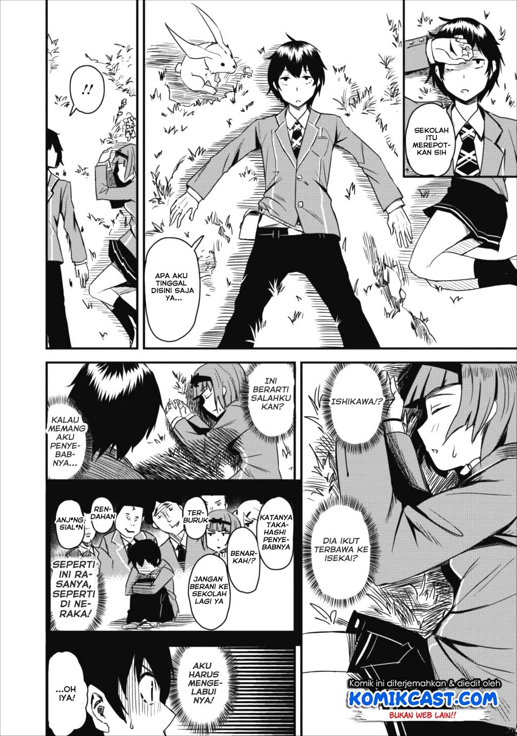 Class-goto Shuudan Teni Shimashita ga, ichiban Tsuyoi Ore wa Saijaku no Shounin ni Gisouchuu Chapter 01 Gambar 16