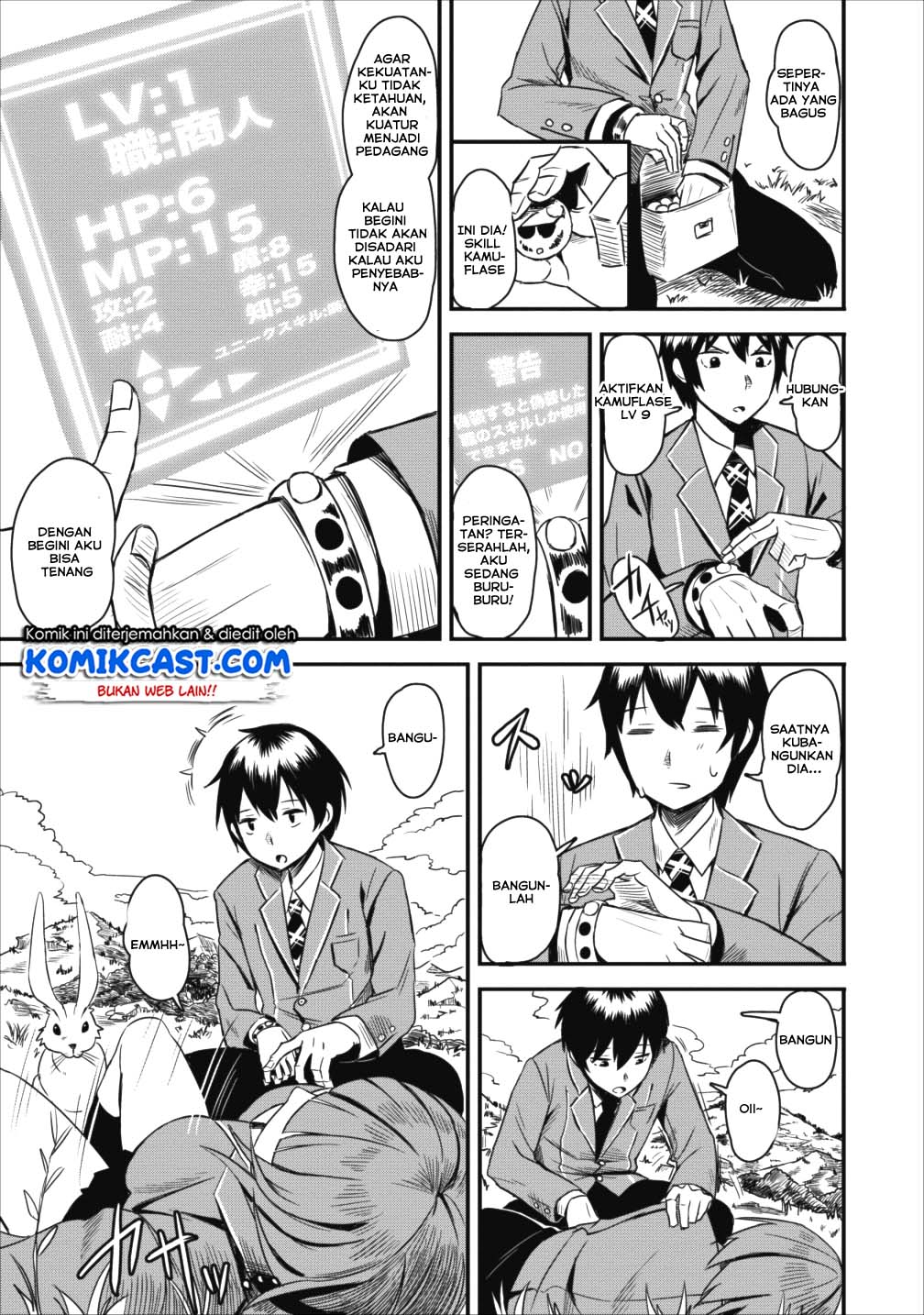Class-goto Shuudan Teni Shimashita ga, ichiban Tsuyoi Ore wa Saijaku no Shounin ni Gisouchuu Chapter 01 Gambar 17