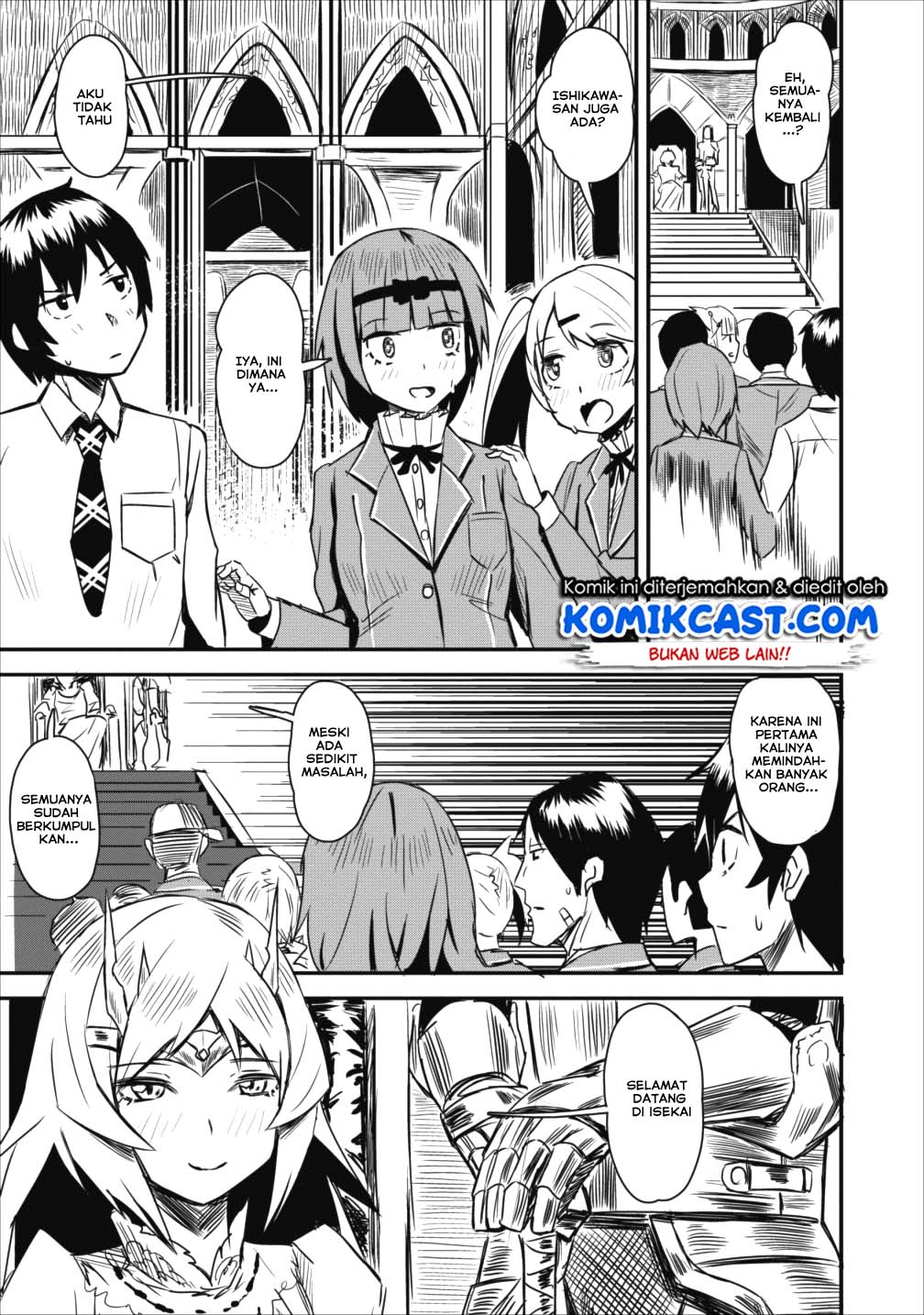 Class-goto Shuudan Teni Shimashita ga, ichiban Tsuyoi Ore wa Saijaku no Shounin ni Gisouchuu Chapter 01 Gambar 35