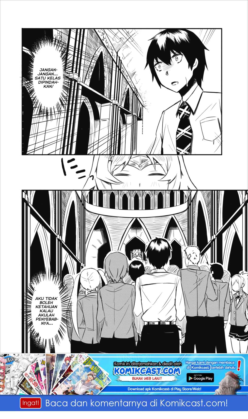 Class-goto Shuudan Teni Shimashita ga, ichiban Tsuyoi Ore wa Saijaku no Shounin ni Gisouchuu Chapter 01 Gambar 36
