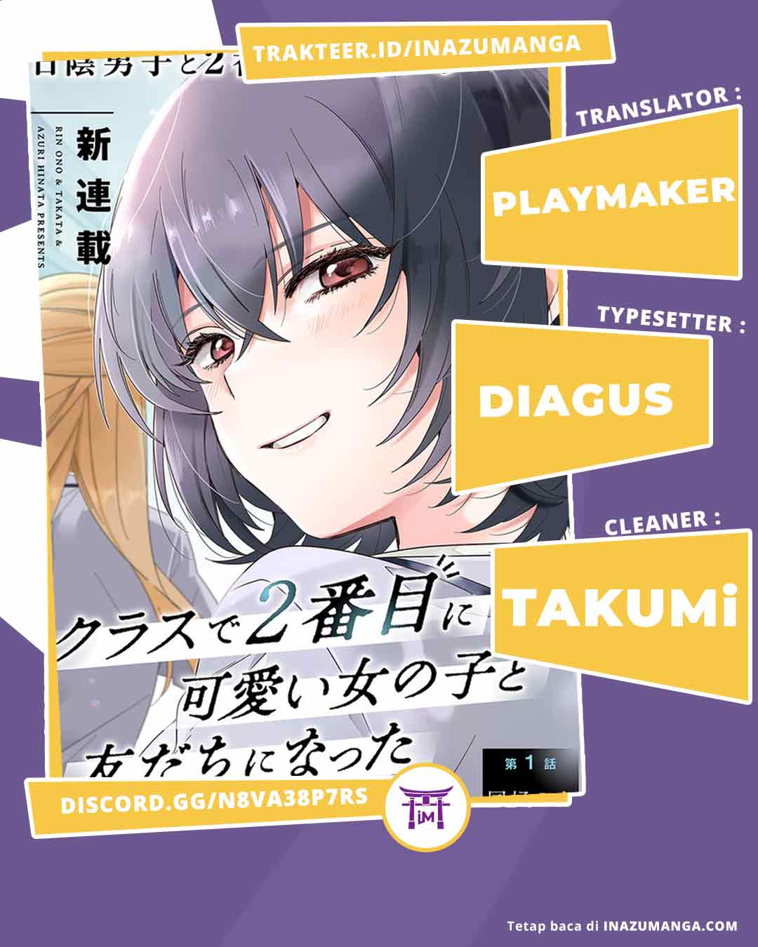 Class de 2 Banme ni Kawaii Onna no Ko to Tomodachi ni Natta Chapter 02 Gambar 1