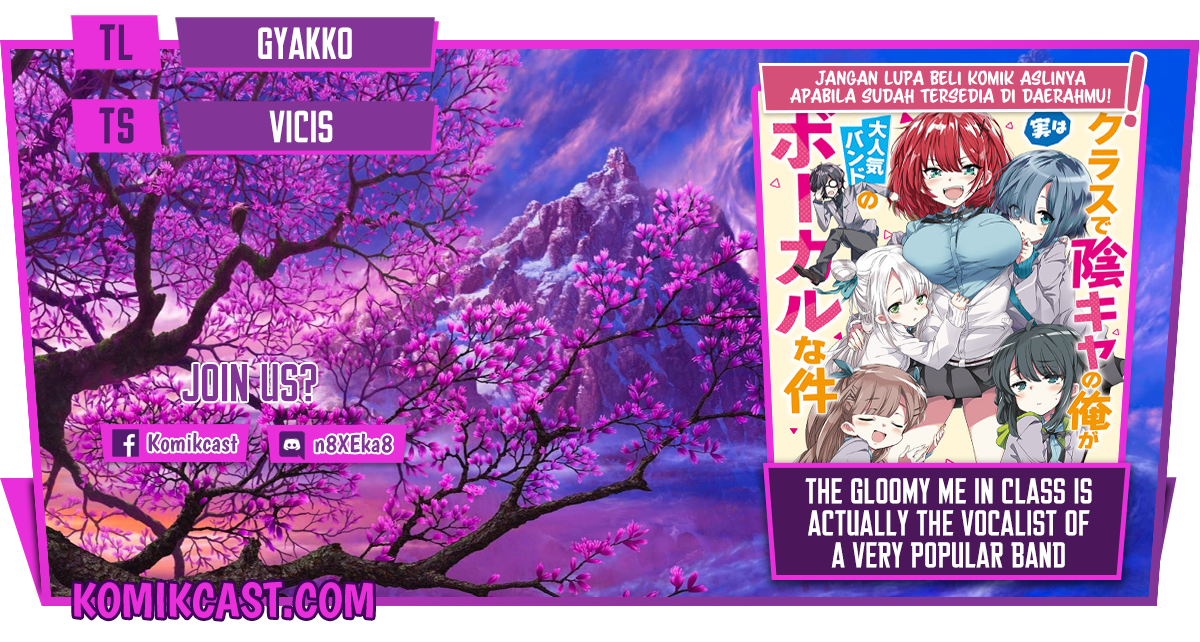 Class de Inkya no Ore ga Jitsu wa Daininki Band no Vocal na Ken Chapter 02 Gambar 1