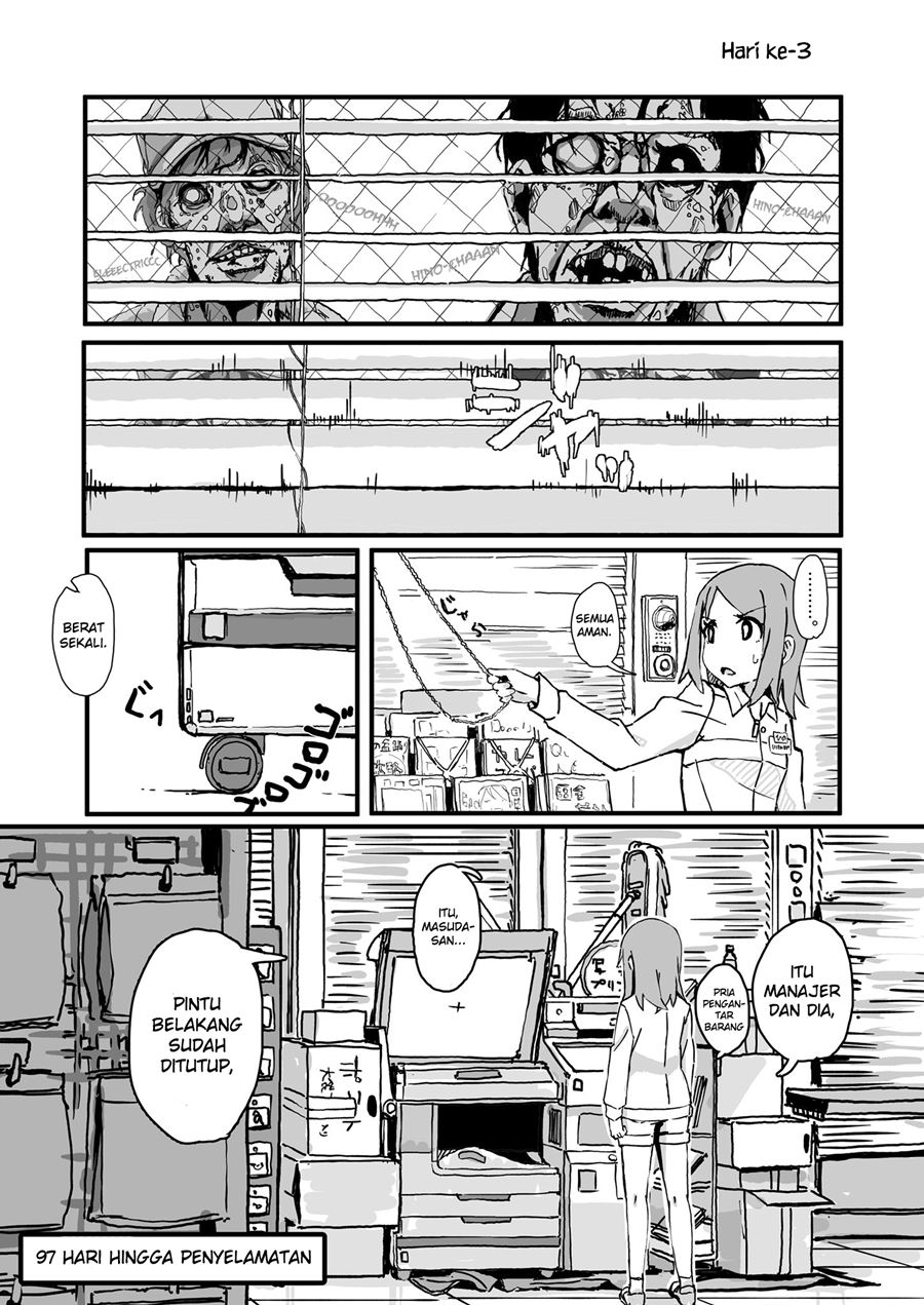 Convenience Store of the Dead ~The Convenience Store Clerk Will Get Rescued in 100 Days~ Chapter 03 Gambar 1