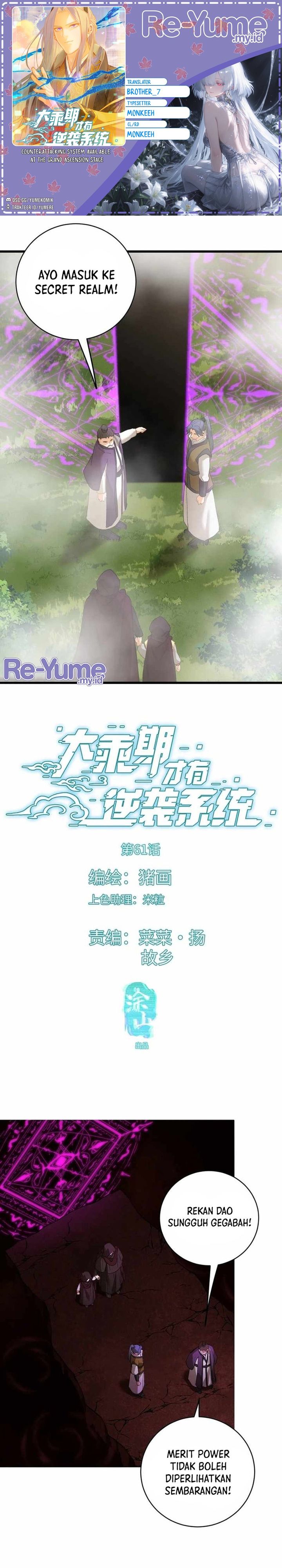 Counterattacking System Available At The Grand Ascension Stage Chapter 61 Gambar 1