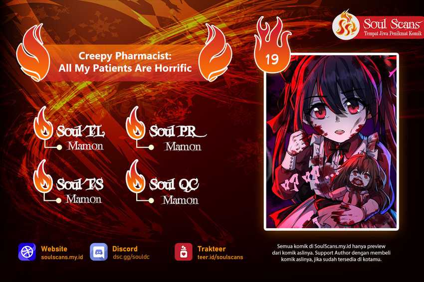 Creepy Pharmacist: All My Patients Are Horrific Chapter 19 Gambar 1