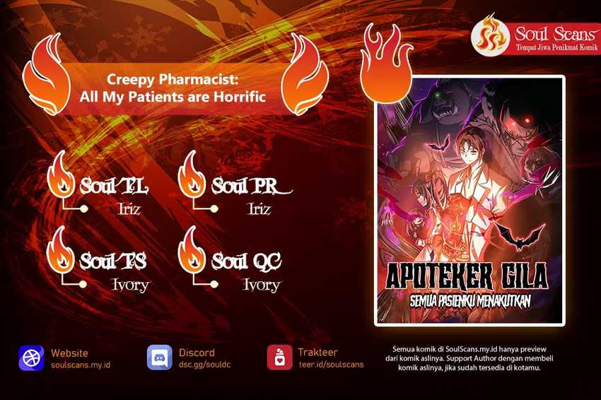 Creepy Pharmacist: All My Patients Are Horrific Chapter 65 Gambar 1
