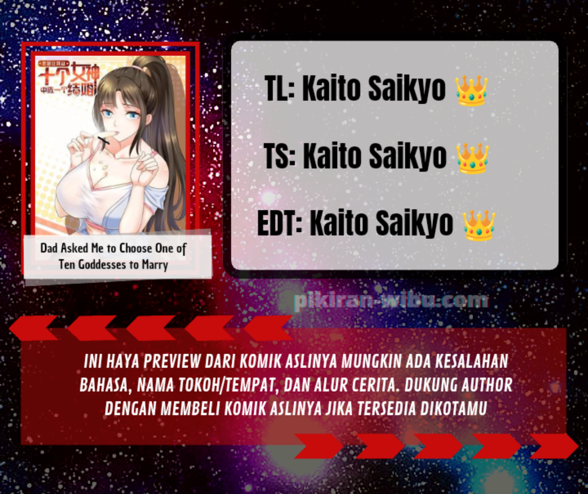 Dad Asked Me to Choose One of Ten Goddesses to Marry Chapter 04 Gambar 1