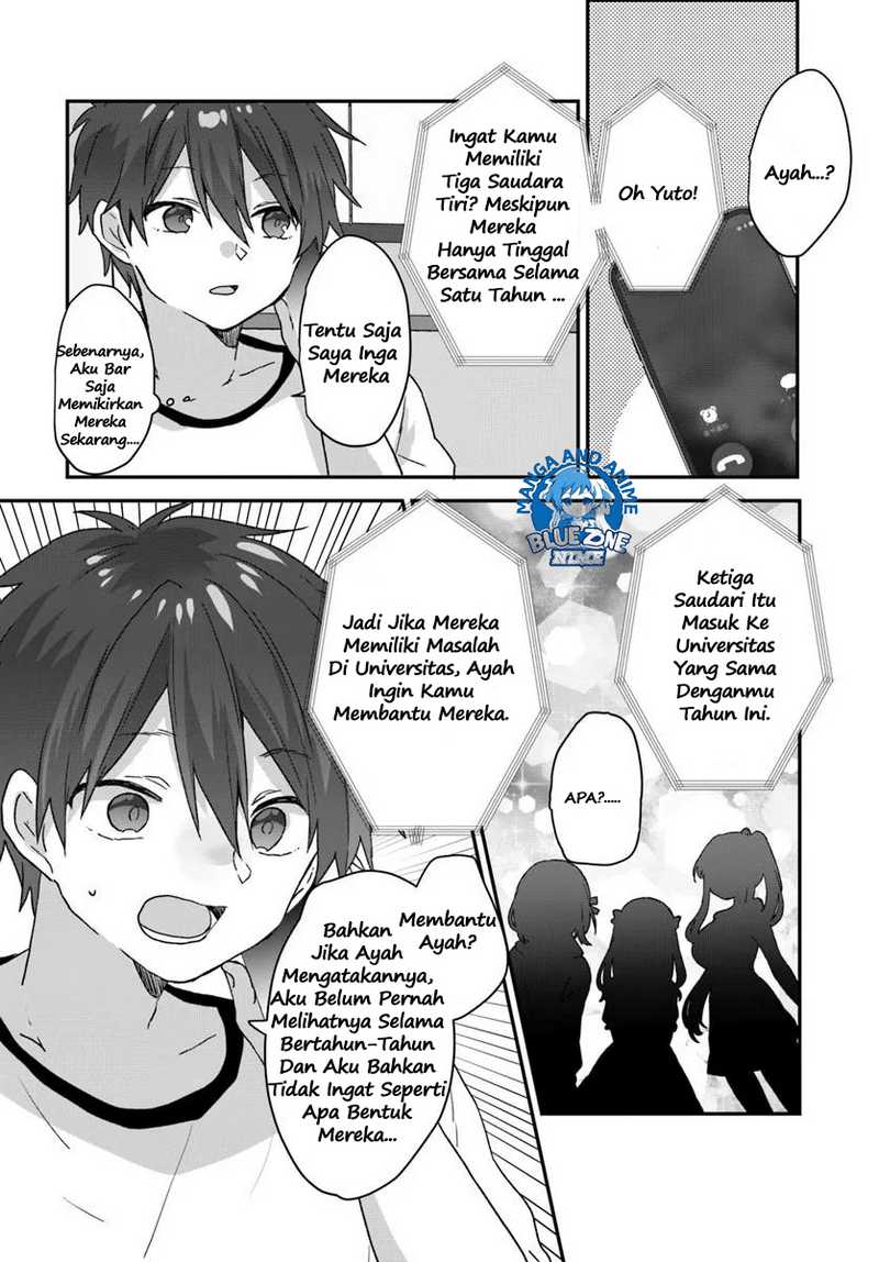 Daigaku Nyuugakuji Kara Uwasa Sareteita Bishoujo San Shimai, Ikiwakareteita Gimai Datta. Chapter 01 Gambar 34