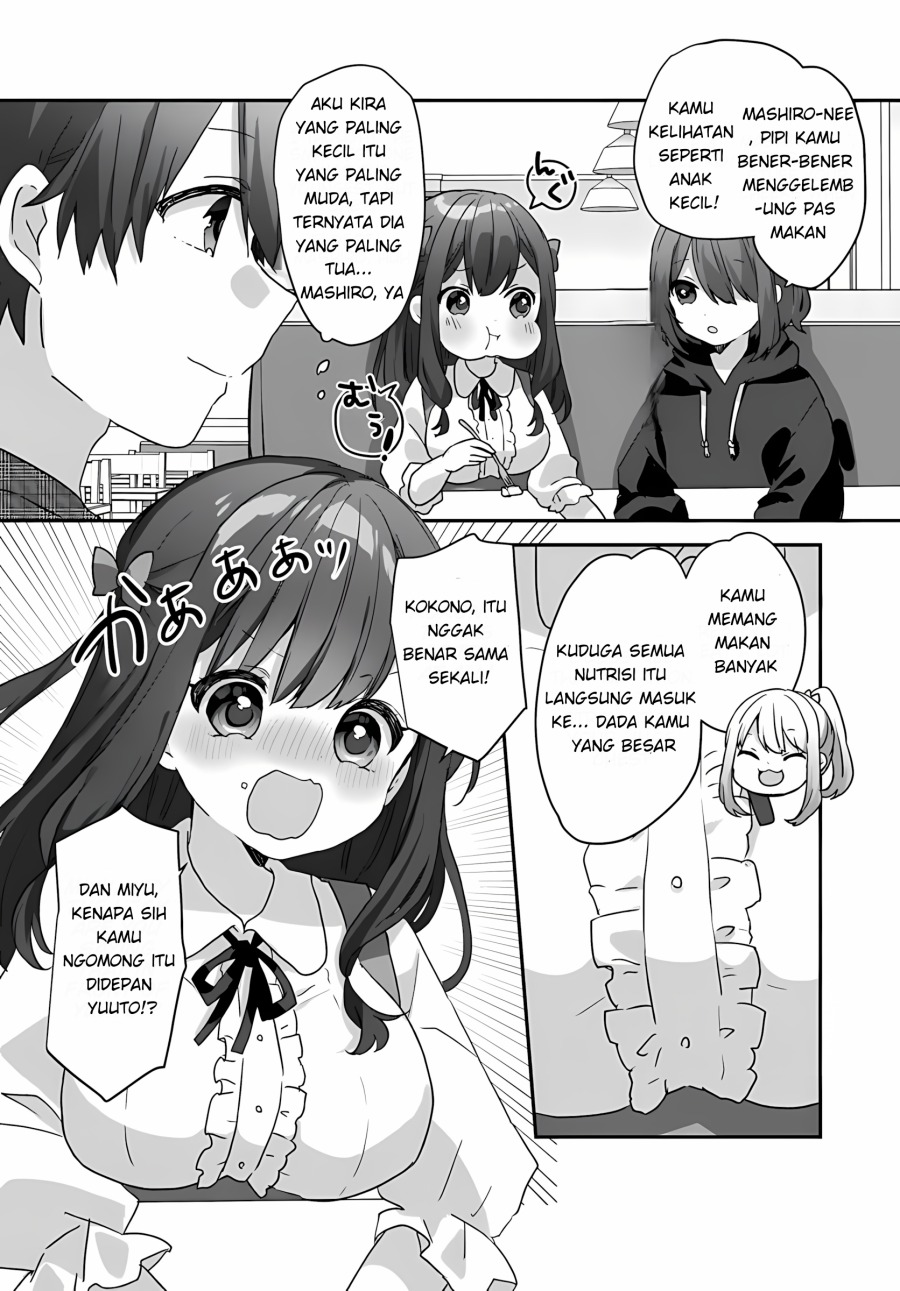 Daigaku Nyuugakuji Kara Uwasa Sareteita Bishoujo San Shimai, Ikiwakareteita Gimai Datta. Chapter 02.1 Gambar 8