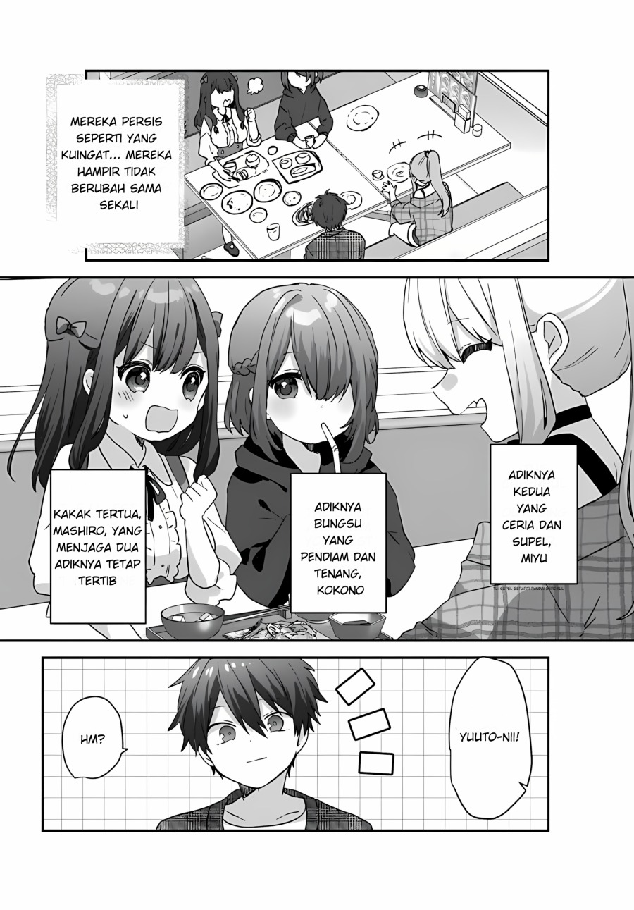 Daigaku Nyuugakuji Kara Uwasa Sareteita Bishoujo San Shimai, Ikiwakareteita Gimai Datta. Chapter 02.1 Gambar 9