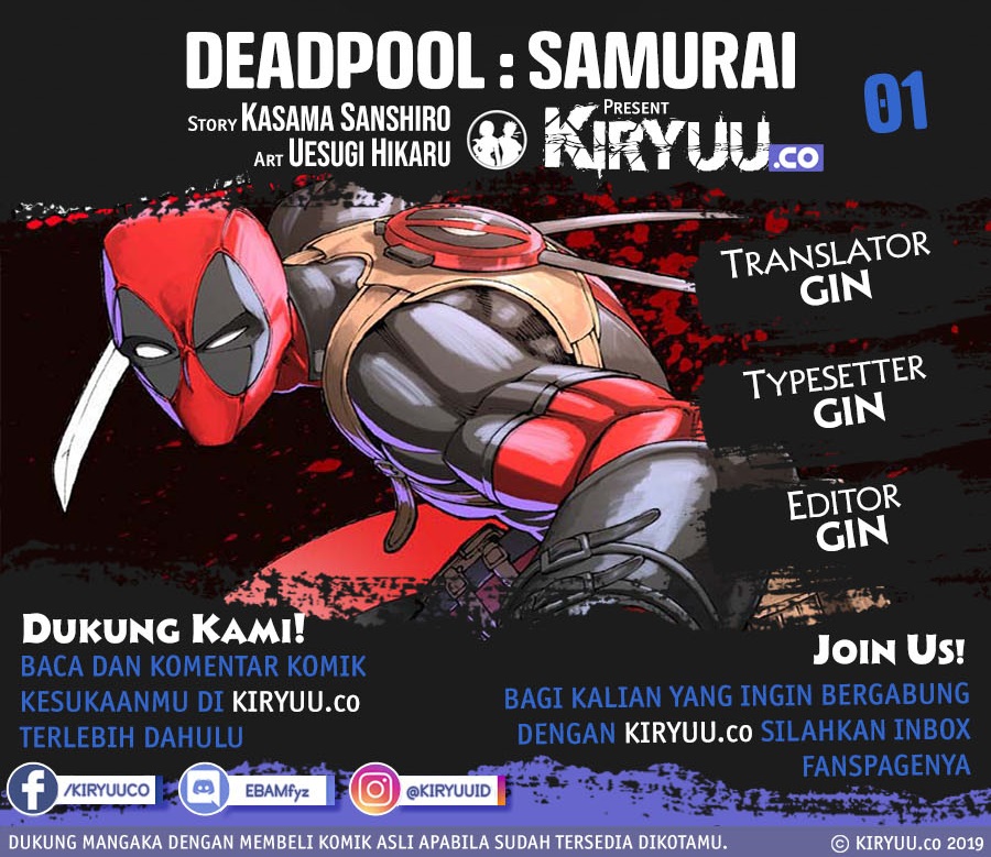 Deadpool: Samurai Chapter 01 Gambar 1