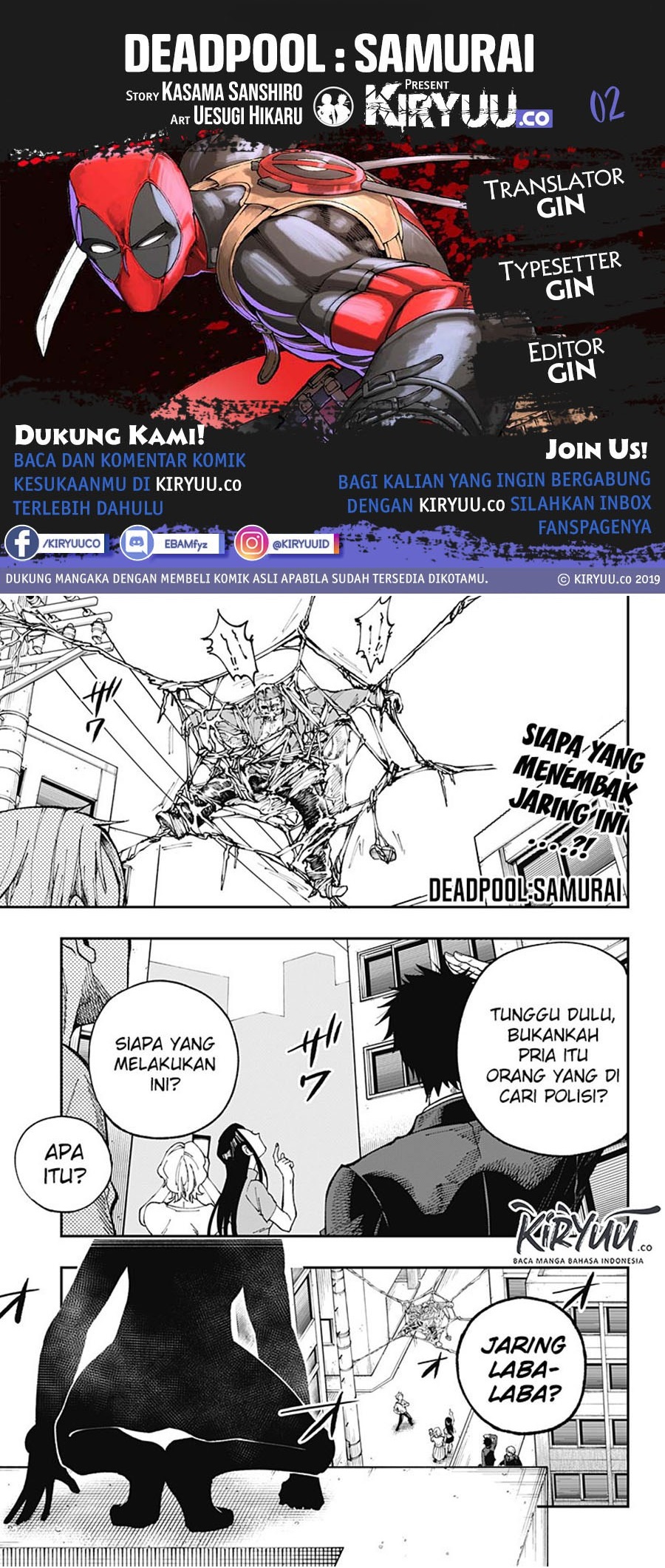 Deadpool: Samurai Chapter 02 Gambar 1