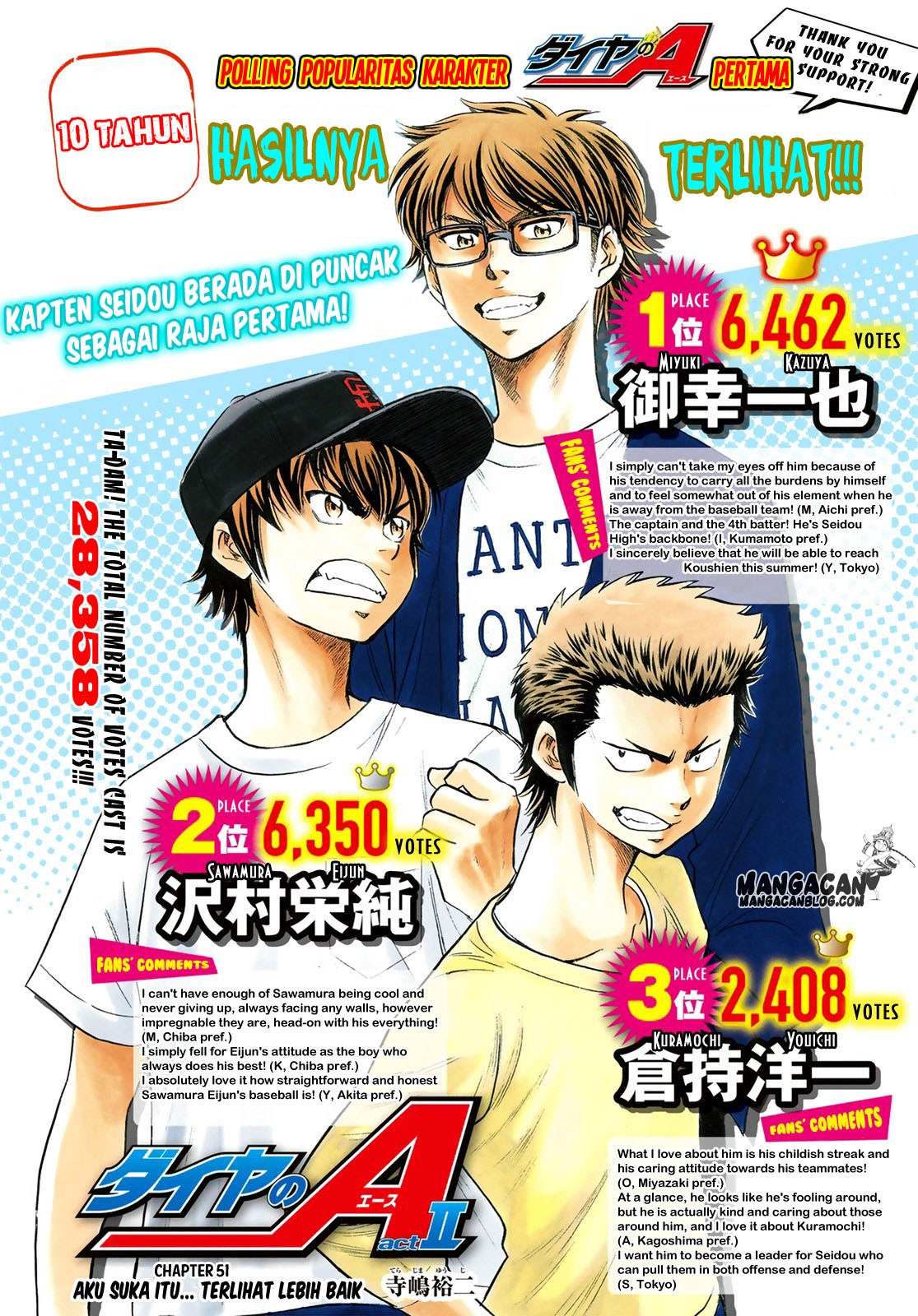 Diamond no Ace Act 2 Chapter 51 Gambar 2