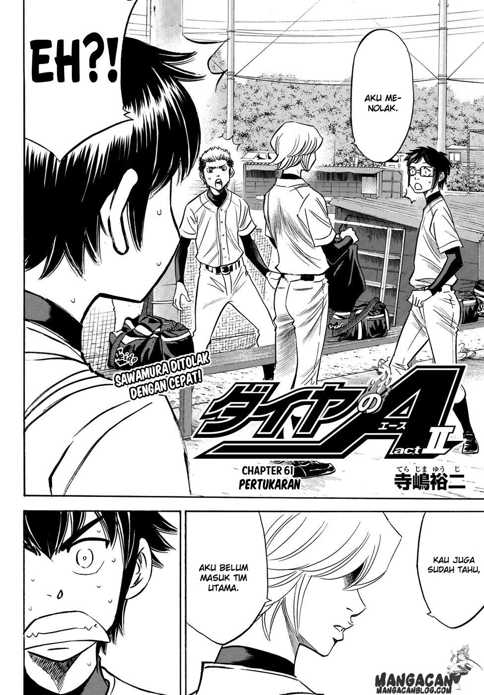 Diamond no Ace Act 2 Chapter 61 Gambar 2