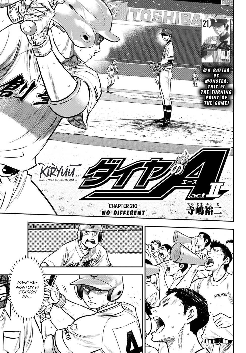 Diamond no Ace Act 2 Chapter 210 Gambar 2