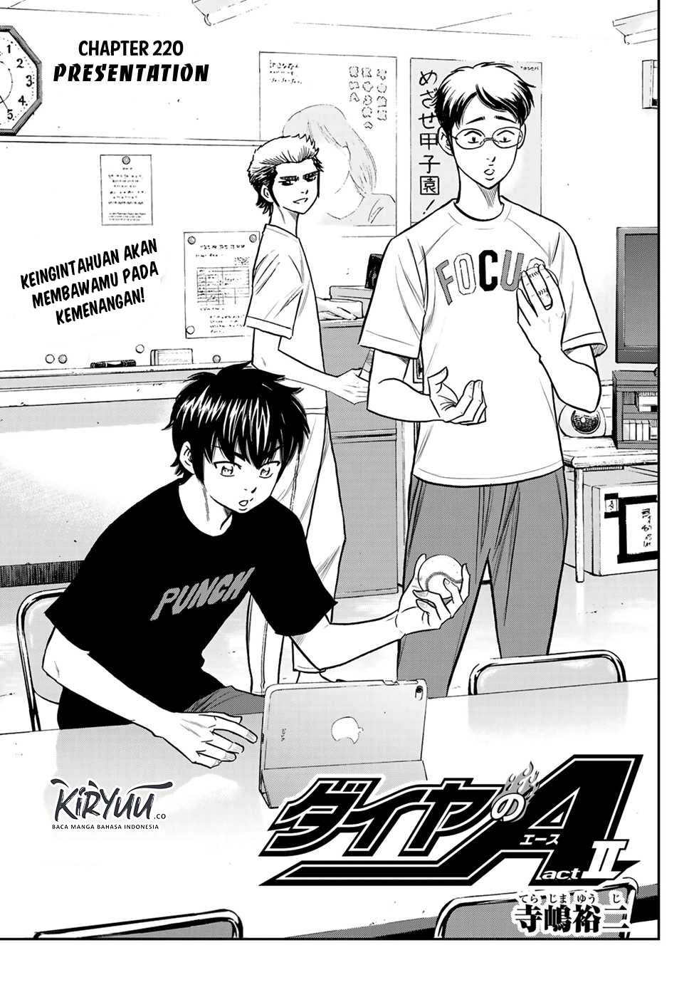 Diamond no Ace Act 2 Chapter 220 Gambar 2