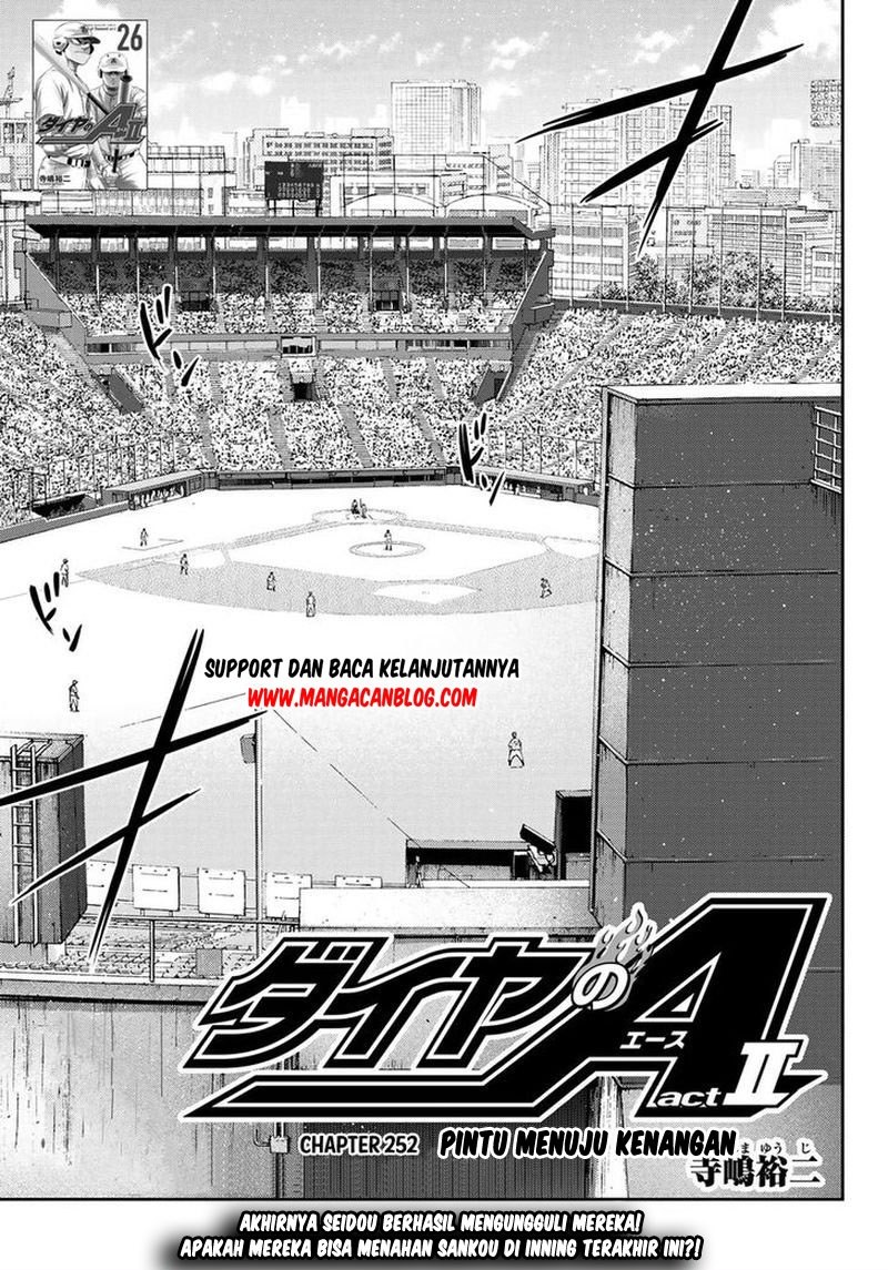 Diamond no Ace Act 2 Chapter 252 Gambar 1