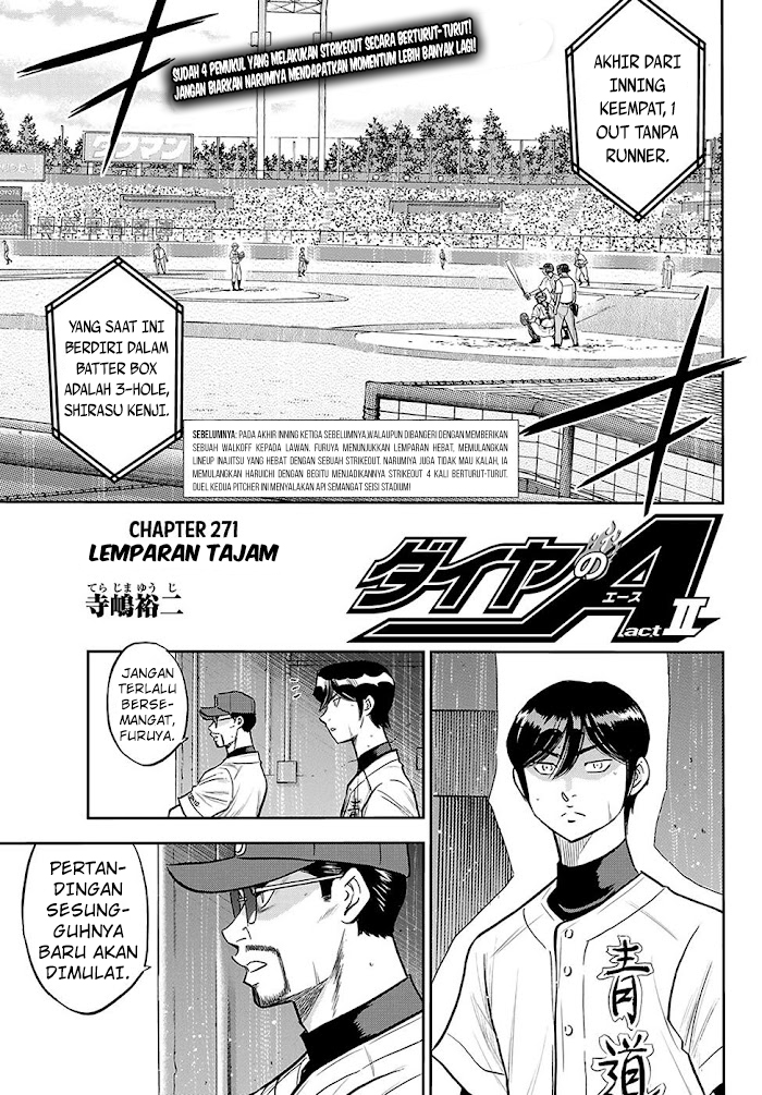 Diamond no Ace Act 2 Chapter 271 Gambar 2