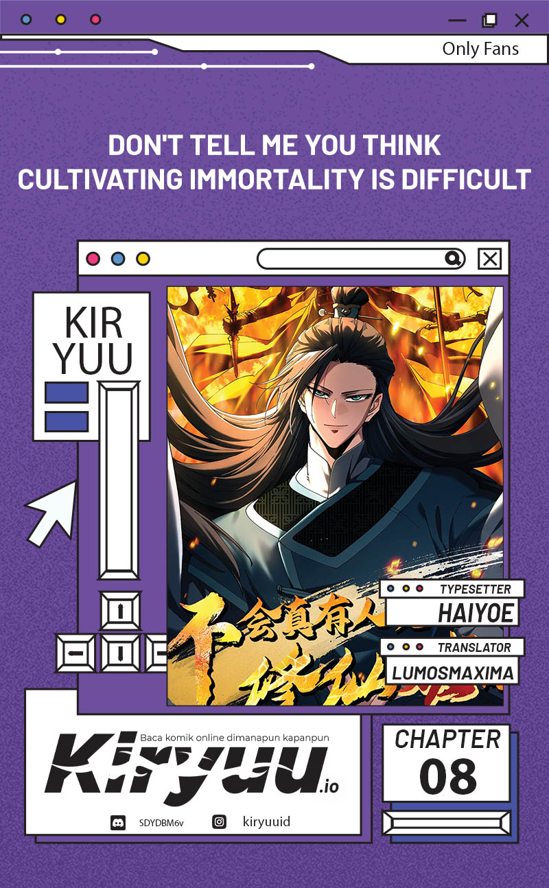 Don’t Tell Me You Think Cultivating Immortality Is Difficult? Chapter 08 Gambar 1