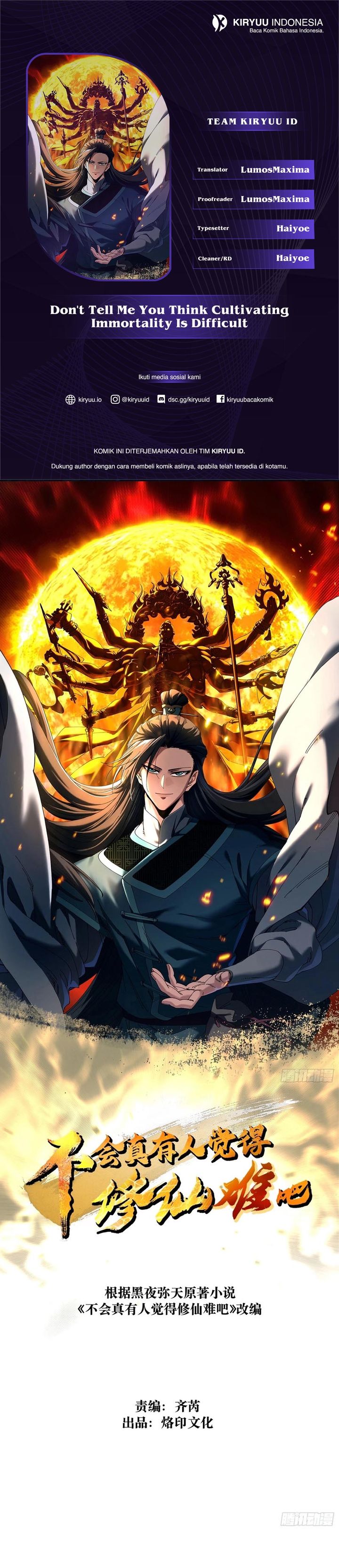 Don’t Tell Me You Think Cultivating Immortality Is Difficult? Chapter 44 Gambar 1