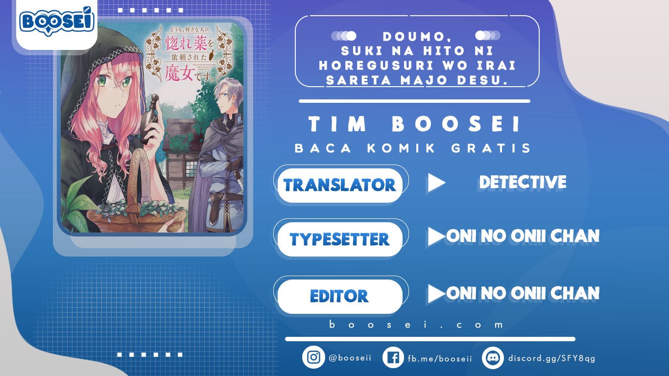 Doumo, Suki na Hito ni Horegusuri wo Irai sareta Majo desu. Chapter 01 Gambar 1