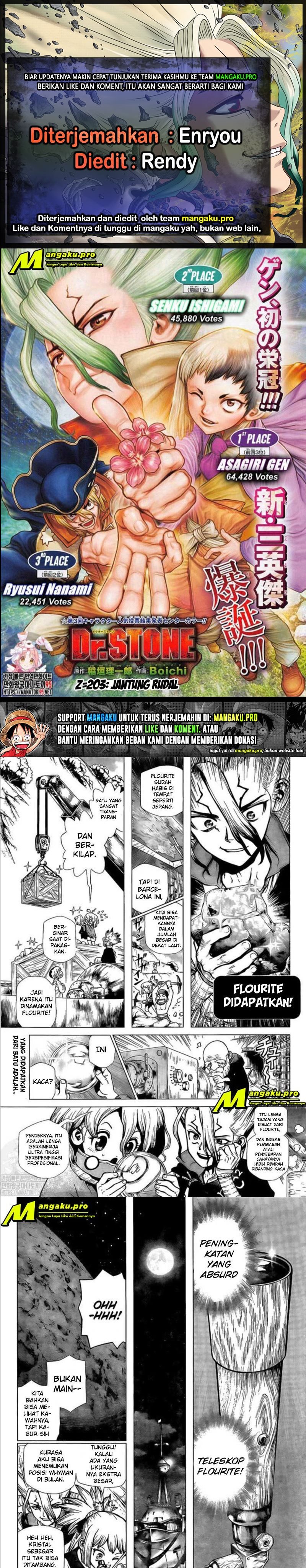 Dr. Stone Chapter 203 Gambar 1