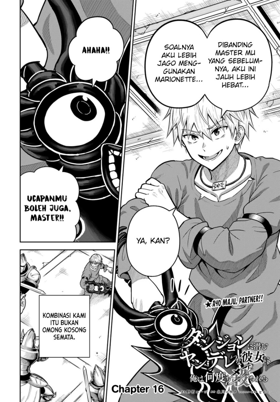 Dungeon ni Hisomu Yandere na Kanojo ni Ore wa Nando mo Korosareru Chapter 16 Gambar 3