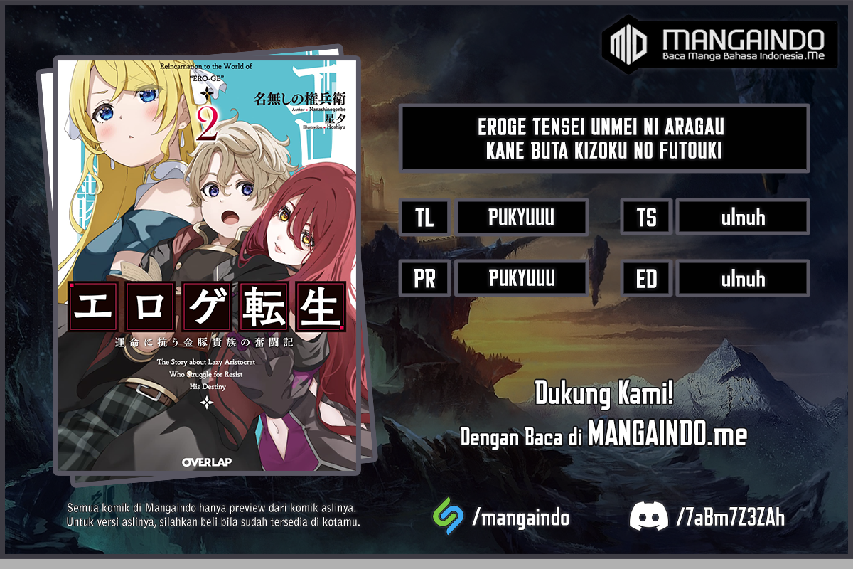 Eroge Tensei Unmei ni Aragau Kane Buta Kizoku no Funtouki Chapter 02 Gambar 1