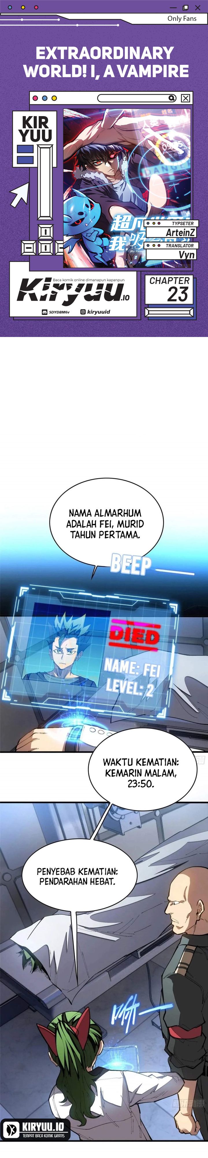 Extraordinary World?! Me… A Vampire?! Chapter 23 Gambar 1