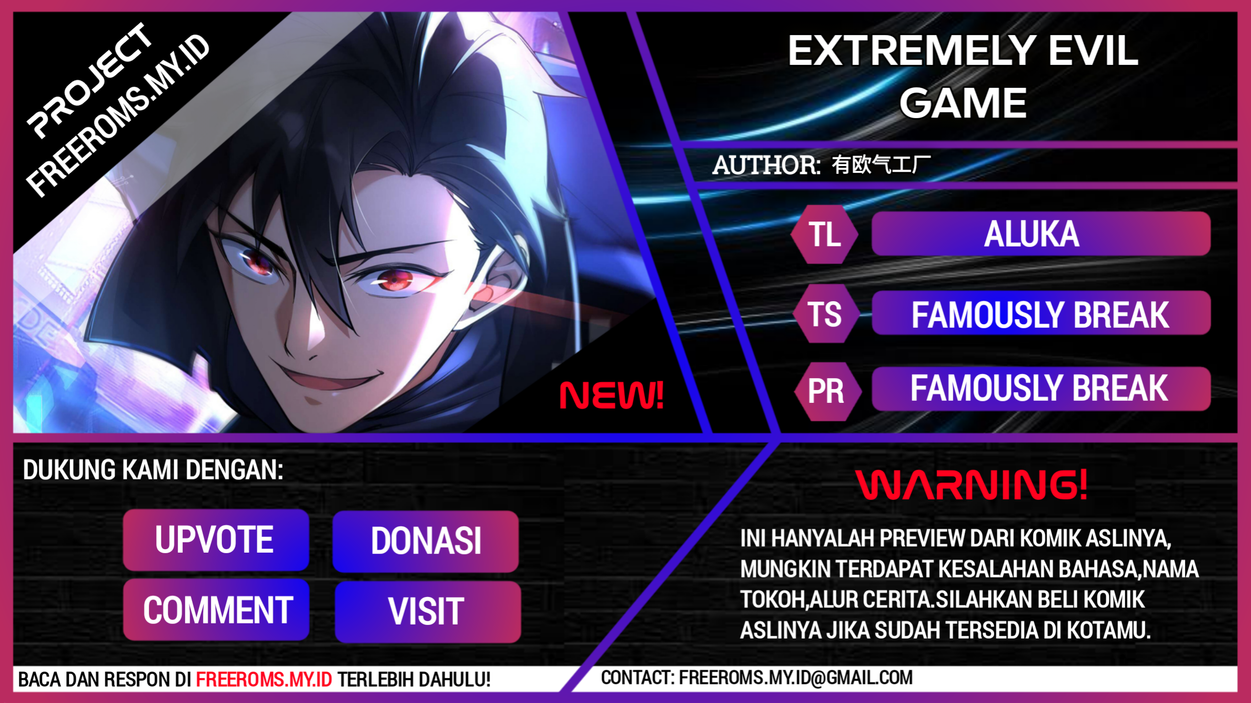 Extremely Evil Game Chapter 00 Gambar 1
