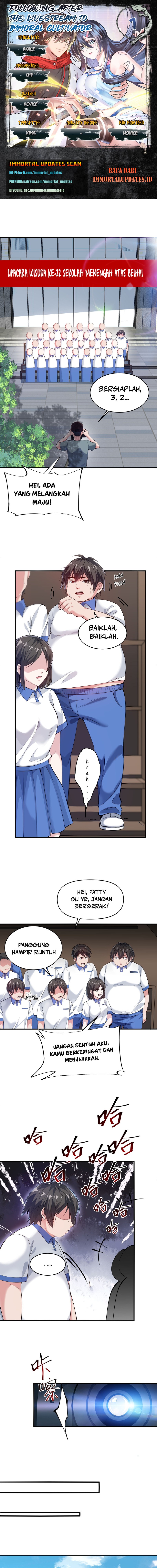 Following After the Livestream to Immortal Cultivator Chapter 01 Gambar 1