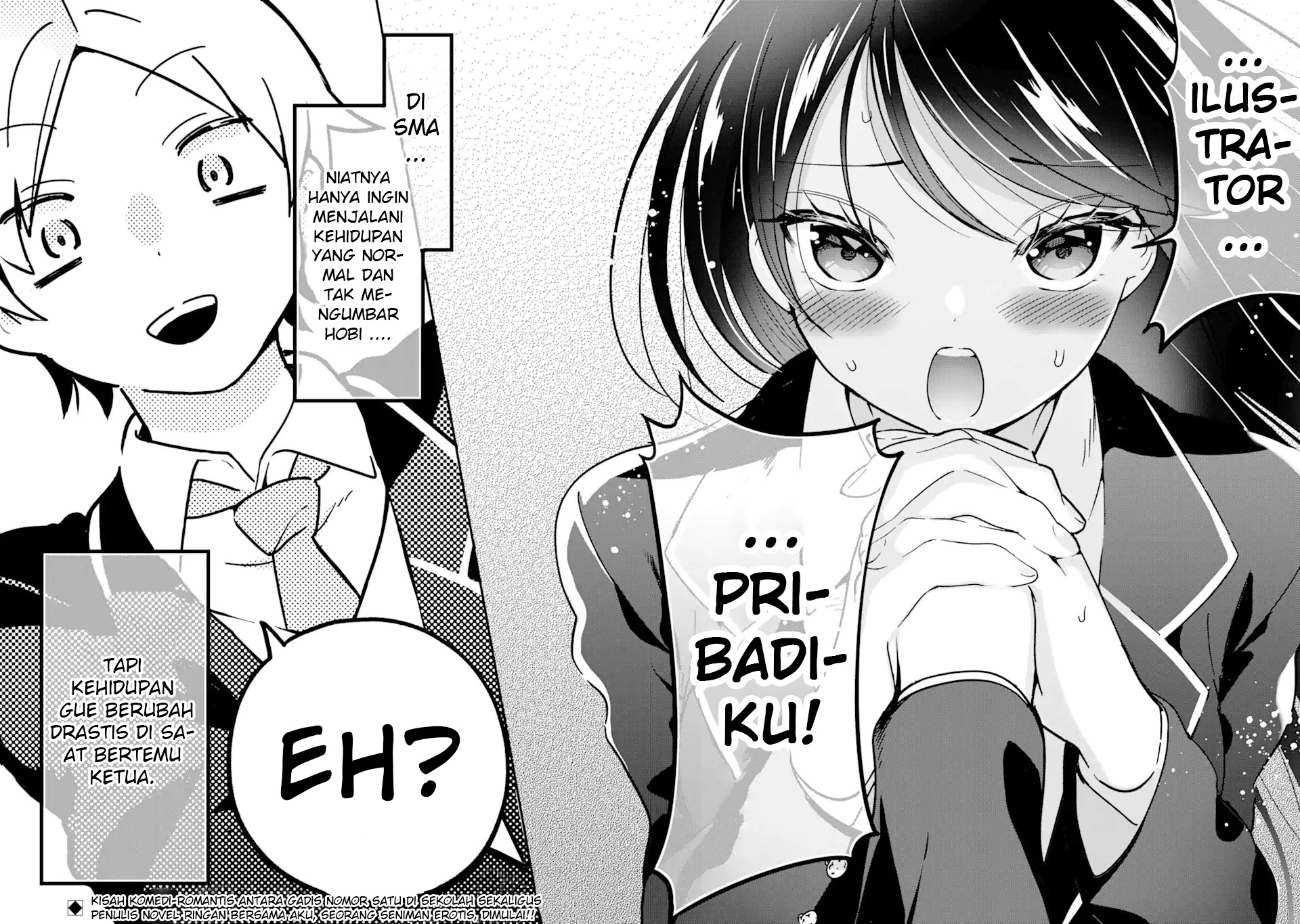 Gakuen 1 no Bishoujo wa x x Eshi no Ore ni Horeteiru!? (The Number 1 Beautiful Girl in the School is in Love With Me, the XXX Artist.) Chapter 01.2 Gambar 17