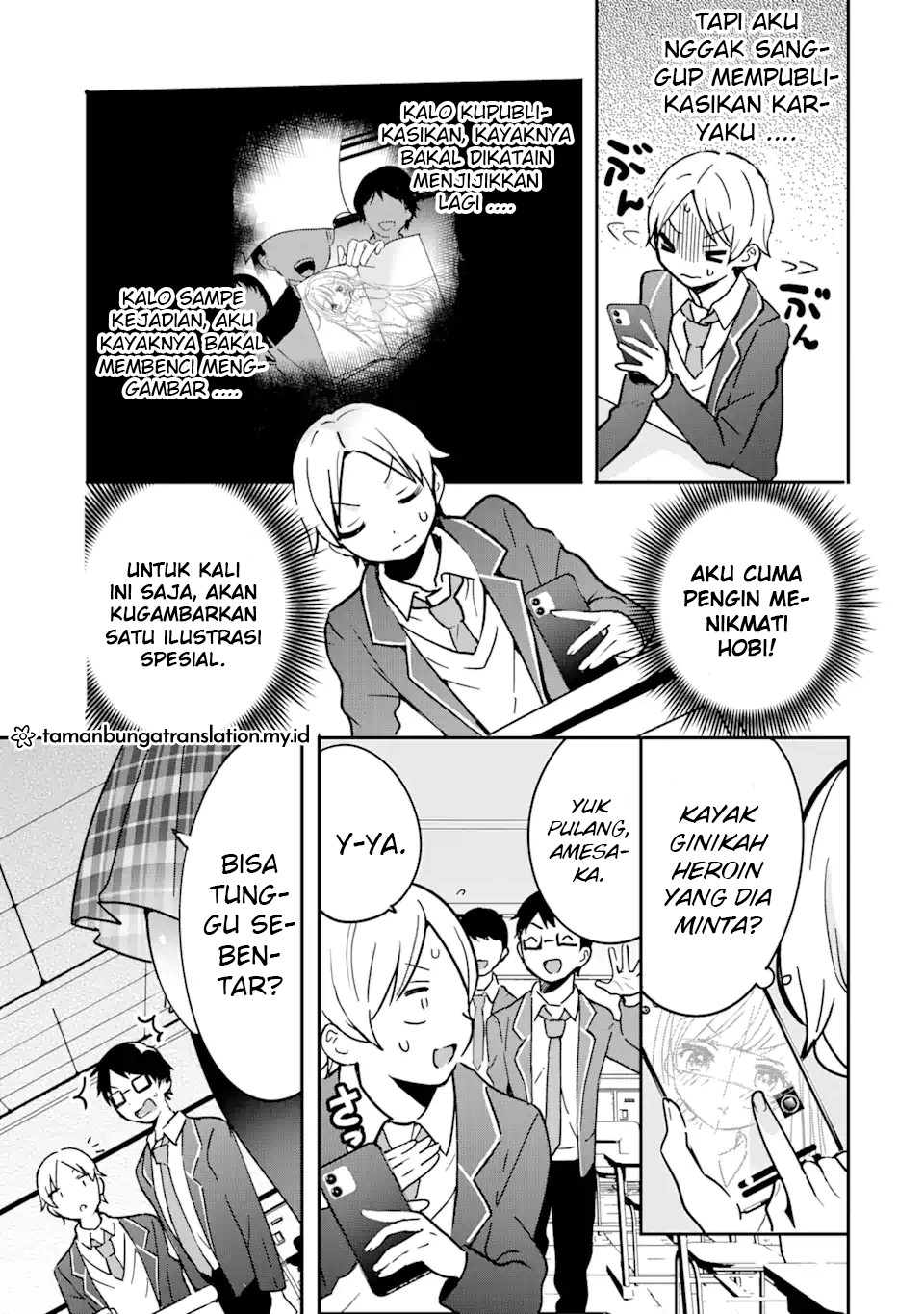 Gakuen 1 no Bishoujo wa x x Eshi no Ore ni Horeteiru!? (The Number 1 Beautiful Girl in the School is in Love With Me, the XXX Artist.) Chapter 02.1 Gambar 10