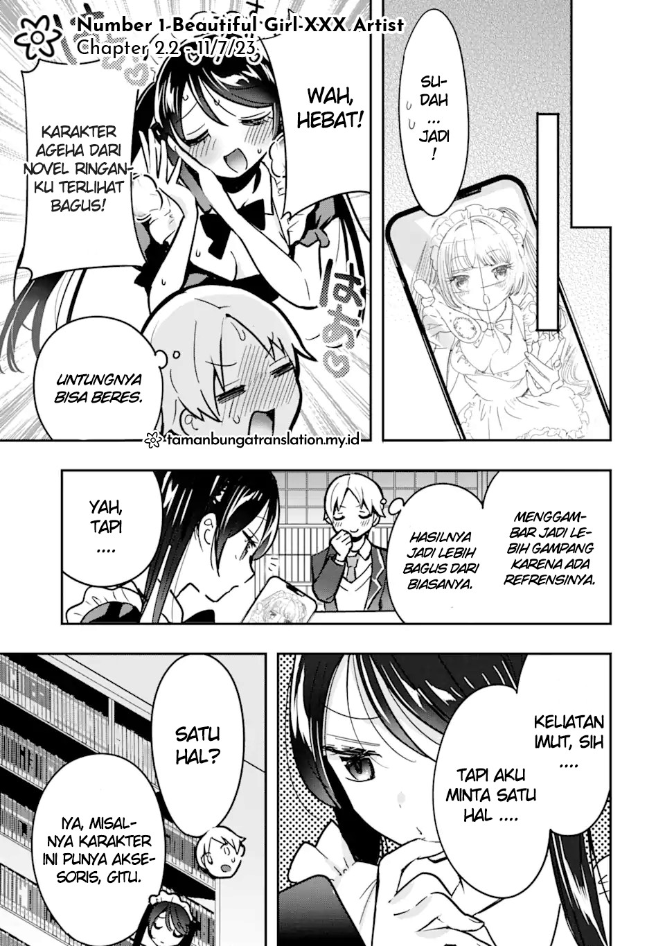 Gakuen 1 no Bishoujo wa x x Eshi no Ore ni Horeteiru!? (The Number 1 Beautiful Girl in the School is in Love With Me, the XXX Artist.) Chapter 02.2 Gambar 3