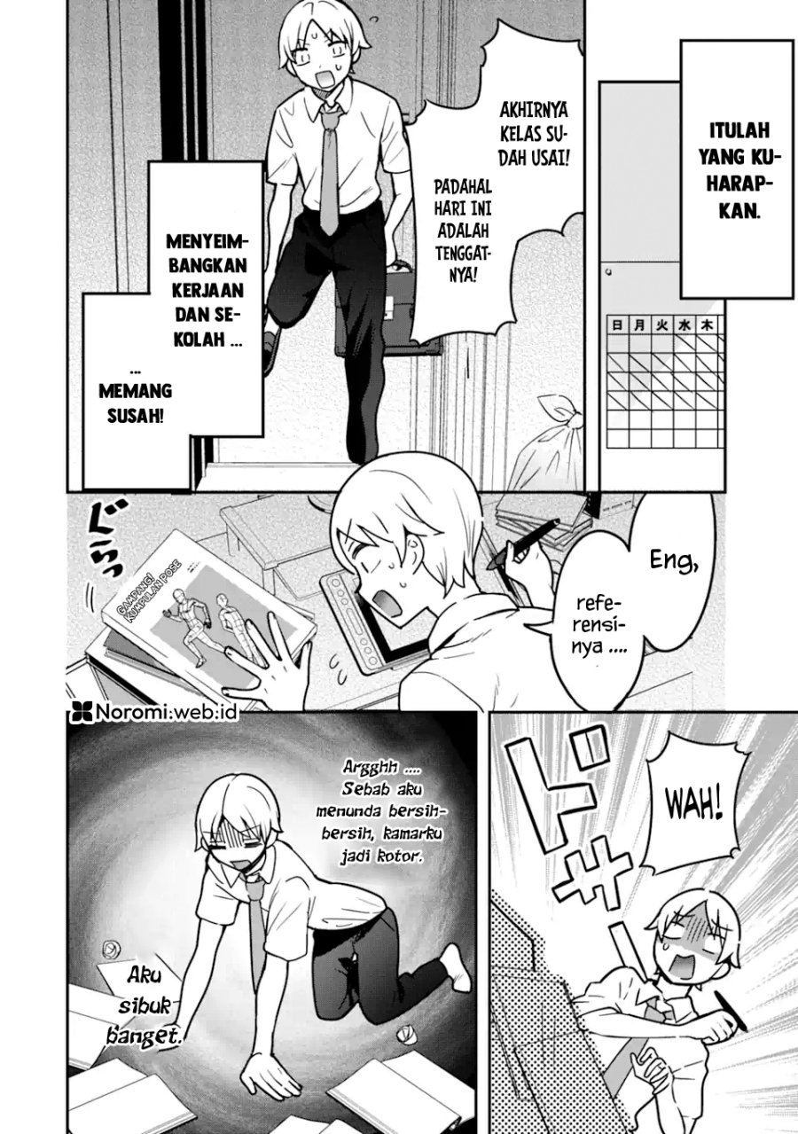 Gakuen 1 no Bishoujo wa x x Eshi no Ore ni Horeteiru!? (The Number 1 Beautiful Girl in the School is in Love With Me, the XXX Artist.) Chapter 05.1 Gambar 2