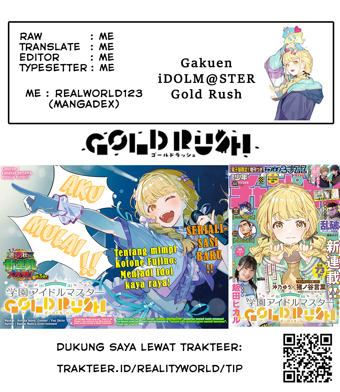 Gakuen Idolm@ster Gold Rush Chapter 06 Gambar 21