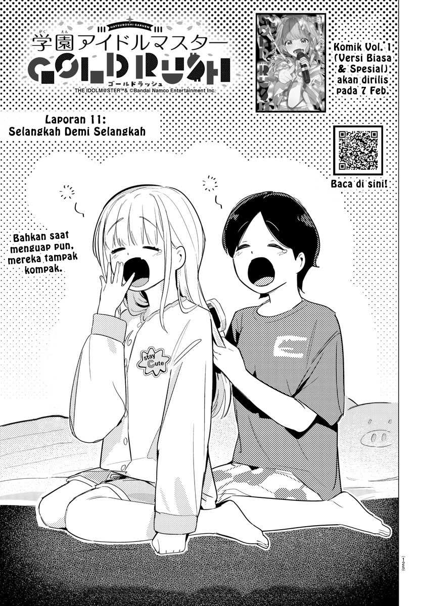 Gakuen Idolm@ster Gold Rush Chapter 11 Gambar 1