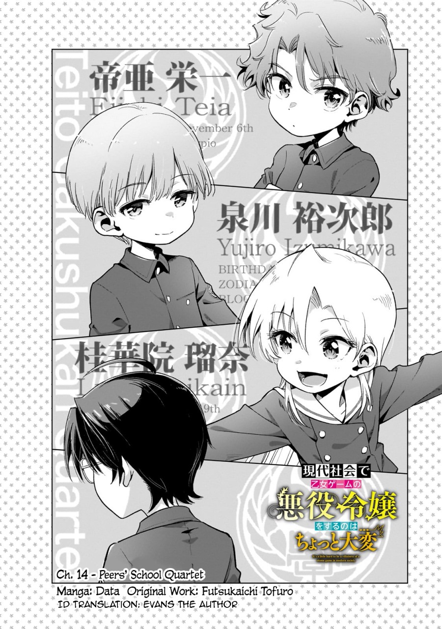 Gendai Shakai de Otome Game no Akuyaku Reijou wo suru no wa Chotto Taihen Chapter 14 Gambar 3