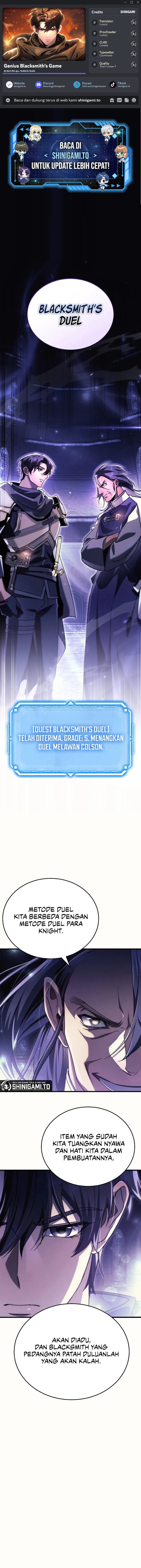 Genius Blacksmith’s Game Chapter 11 Gambar 1