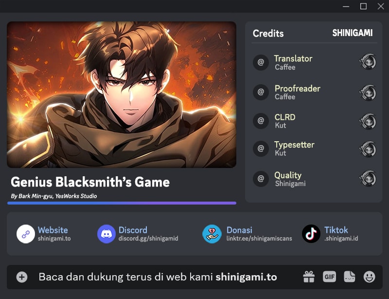 Genius Blacksmith’s Game Chapter 26 Gambar 1