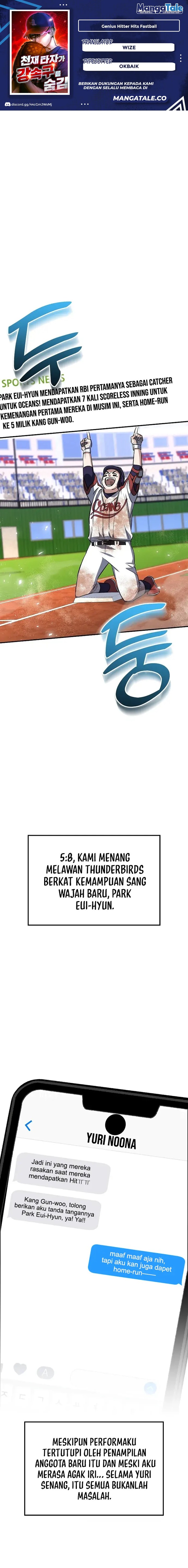 Genius Hitter Hits Fastball Chapter 24 Gambar 1