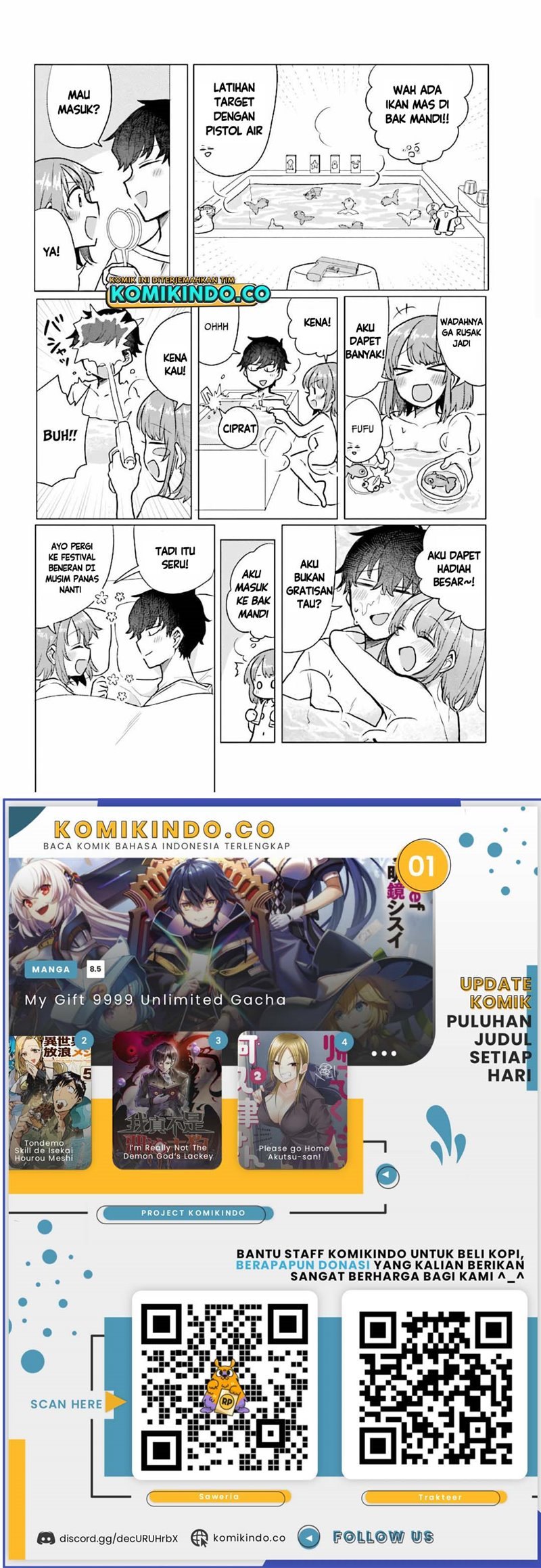 Girlfriend Who Absolutely Doesn’t Want to Take a Bath VS Boyfriend Who Absolutely Wants Her to Take a Bath Chapter 41 Gambar 2